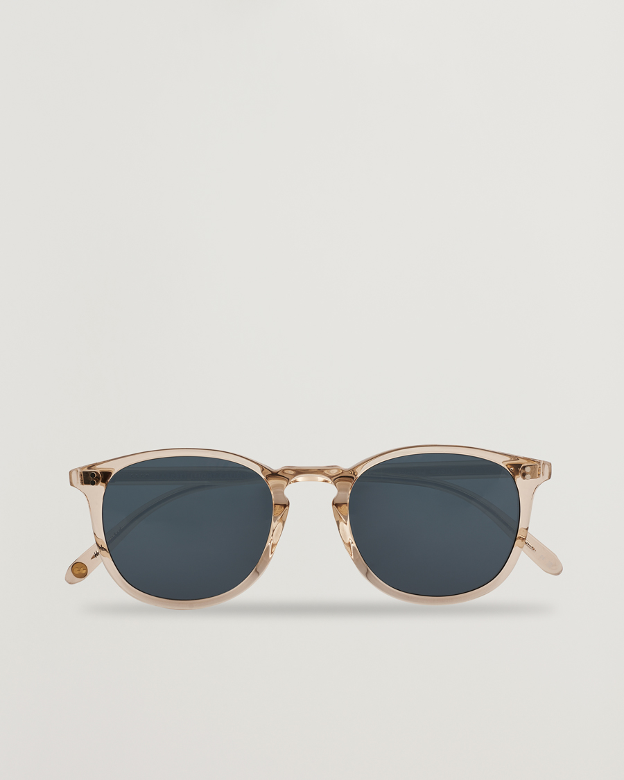Heren | Zonnebrillen | Garrett Leight | Kinney 49 Sunglasses Transparent/Blue
