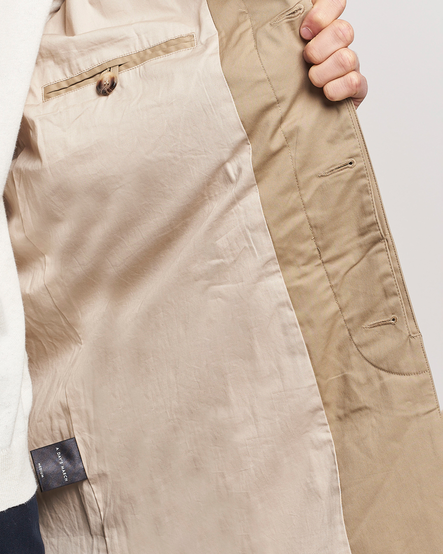 Heren | Jassen | A Day's March | Duster Car Coat Khaki