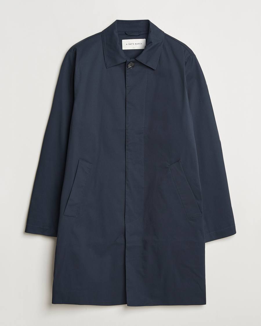 Heren | Jassen | A Day's March | Duster Car Coat Navy