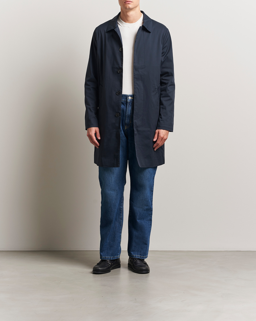 Heren | Jassen | A Day's March | Duster Car Coat Navy