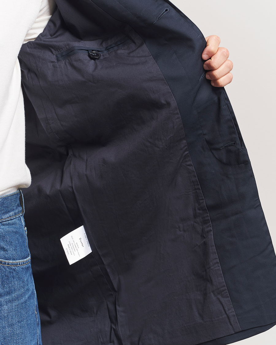 Heren | Jassen | A Day's March | Duster Car Coat Navy