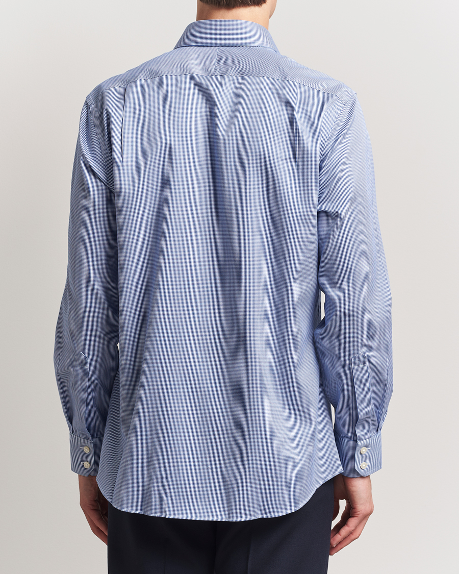 Heren | Overhemden | Charles Tyrwhitt | Slim Fit Non Iron Puppytooth Shirt Royal Blue