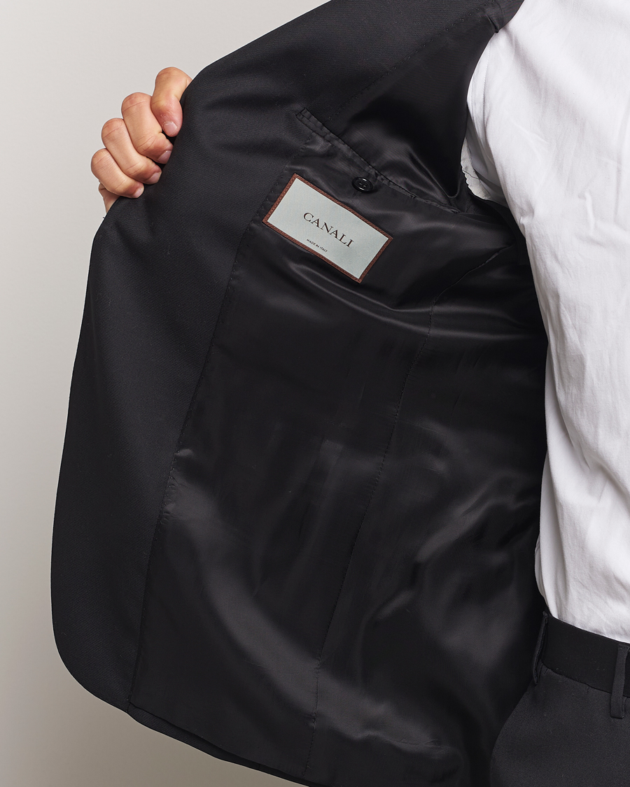 Heren | Pakken | Canali | Super 130s Wool Capri Suit Black