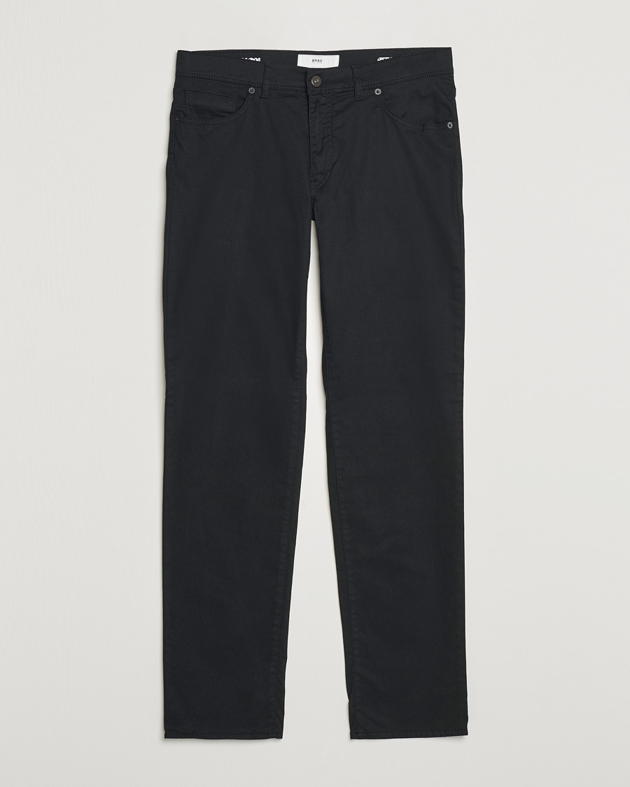 Heren | Broeken | Brax | Cadiz Cotton Satin 5-Pocket Pants Perma Black