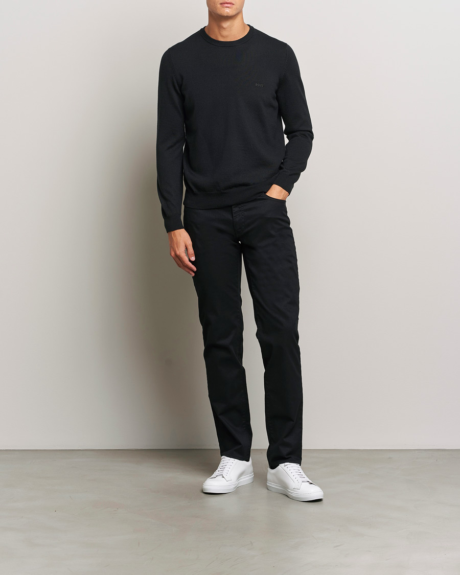 Heren | Broeken | Brax | Cadiz Cotton Satin 5-Pocket Pants Perma Black