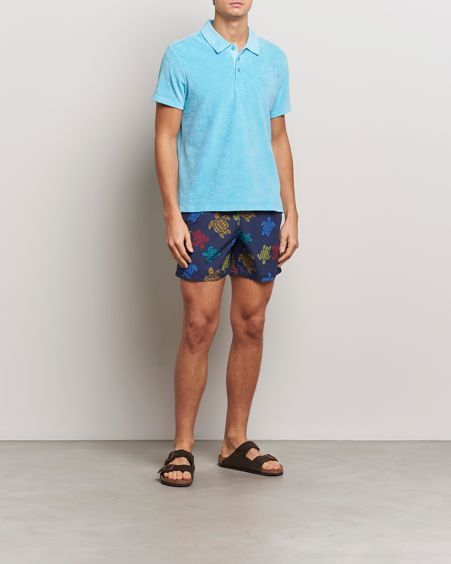 Heren | Zwembroek | Vilebrequin | Moorea Swim Shorts Bleu Marine