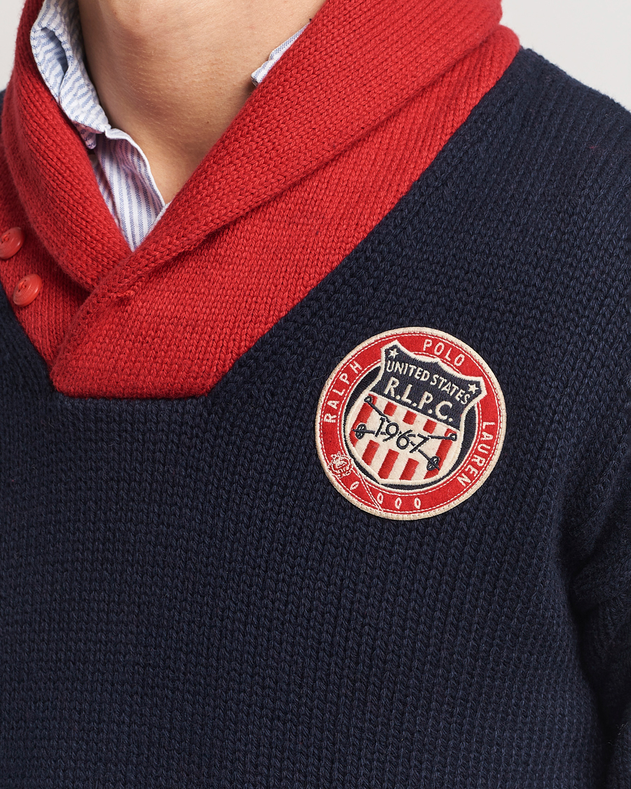 Heren | Truien | Polo Ralph Lauren | Cotton Shawl Pullover Navy Combo