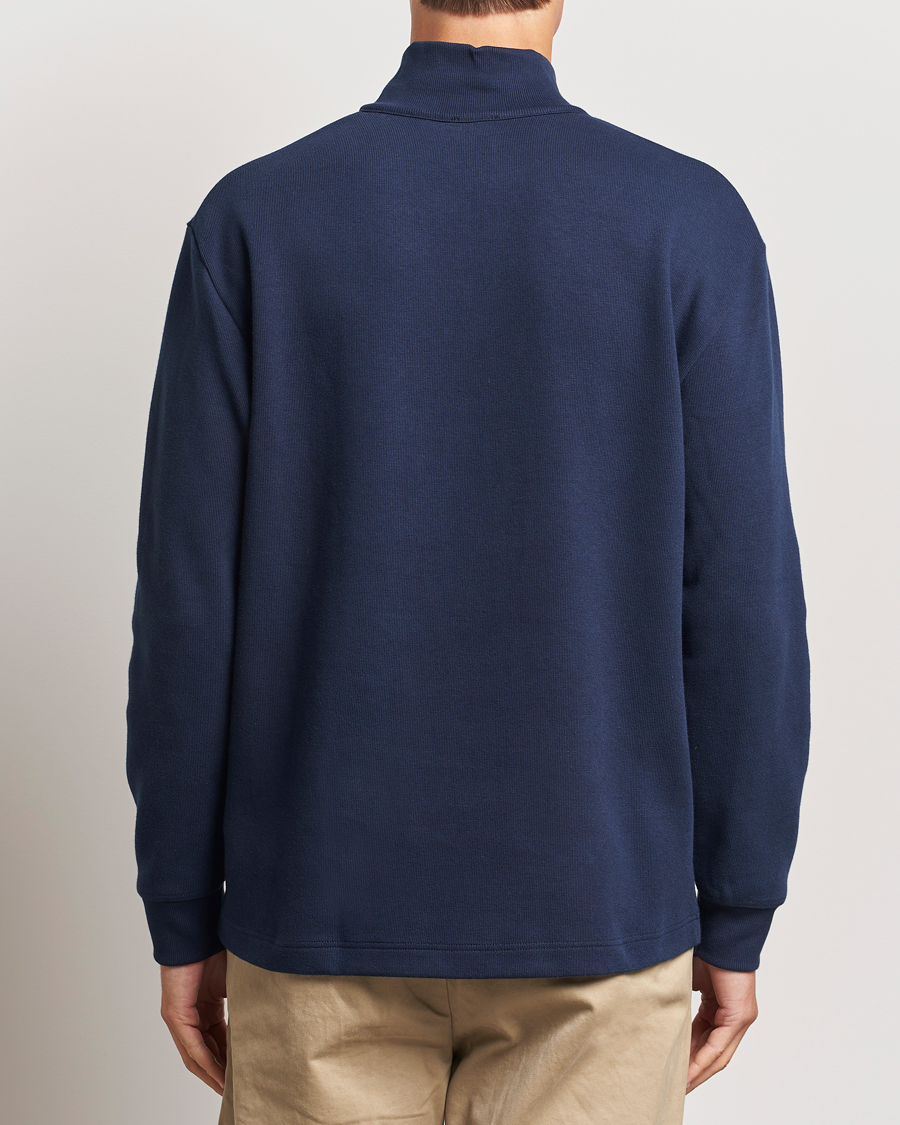 Heren | Truien | Armor-lux | Camionneur Cotton Half Zip Sweater Deep Marine