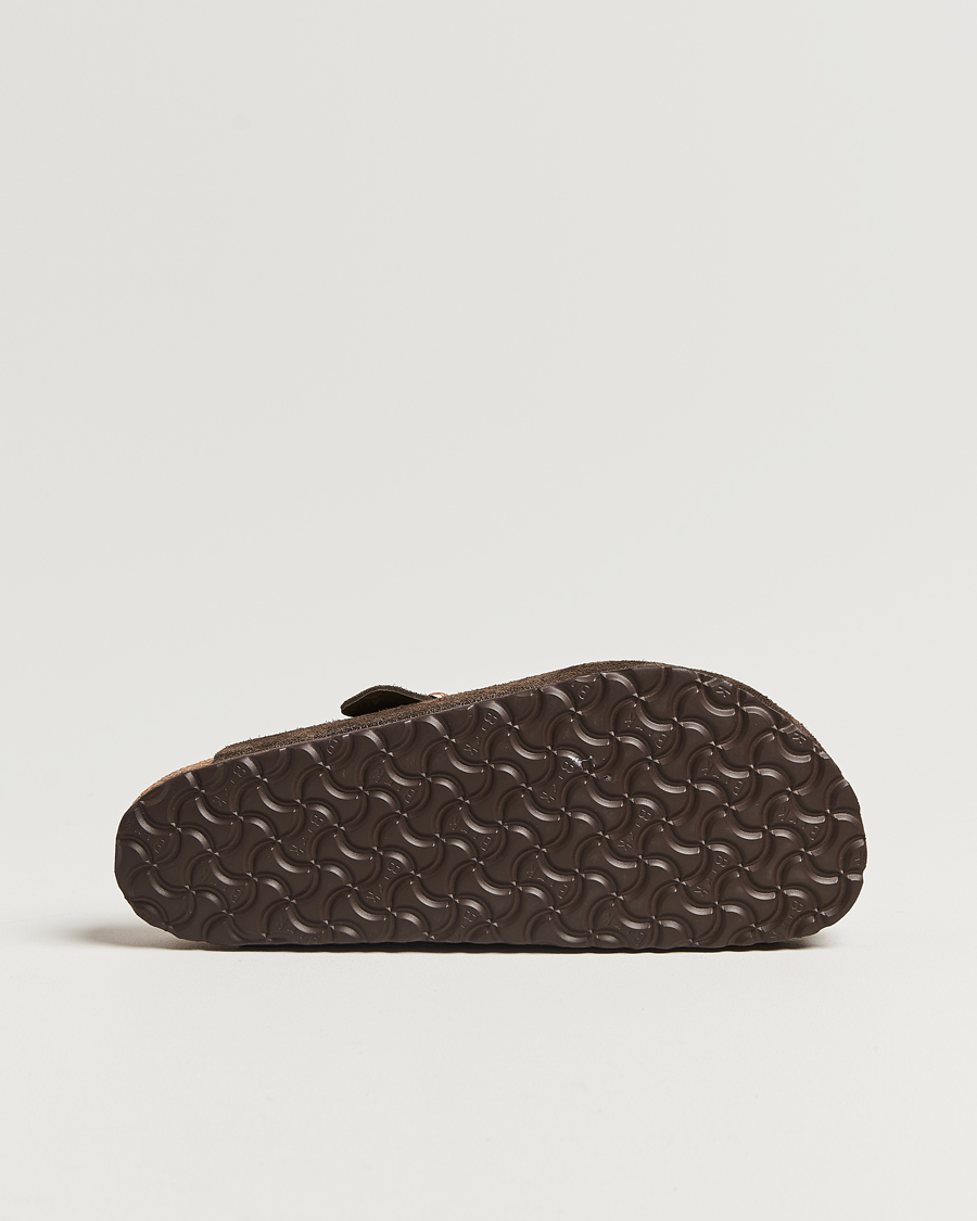 Heren | Sandalen slides | BIRKENSTOCK | Boston Soft Footbed Mocca Suede