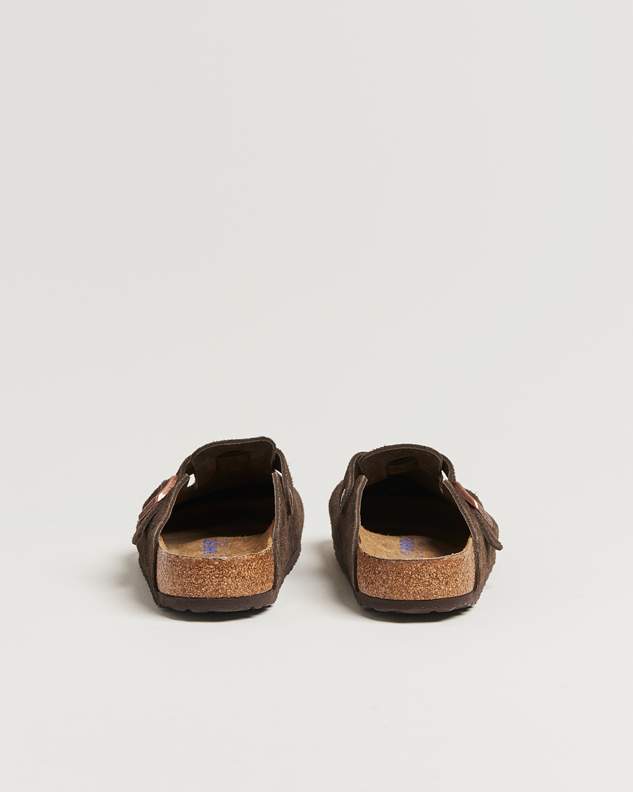 Heren | Sandalen slides | BIRKENSTOCK | Boston Soft Footbed Mocca Suede