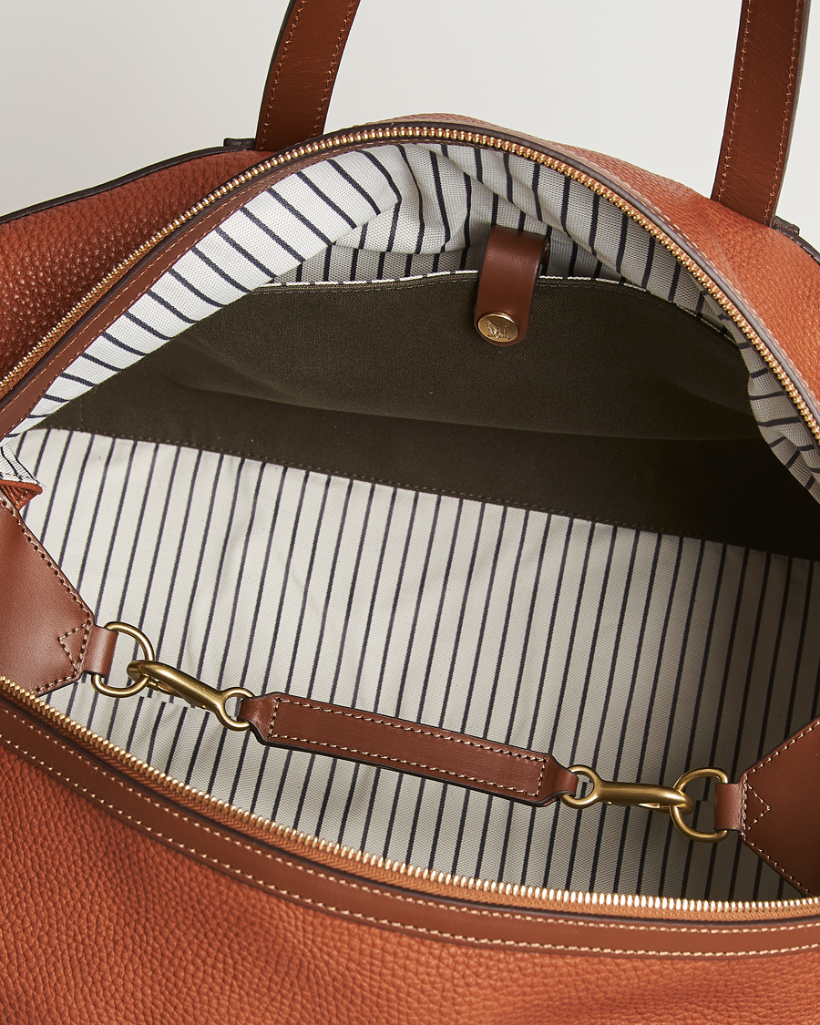 Heren | Mismo Tour Pebbled Leather Weekendbag Tabac/Cuoio | Mismo | Tour Pebbled Leather Weekendbag Tabac/Cuoio