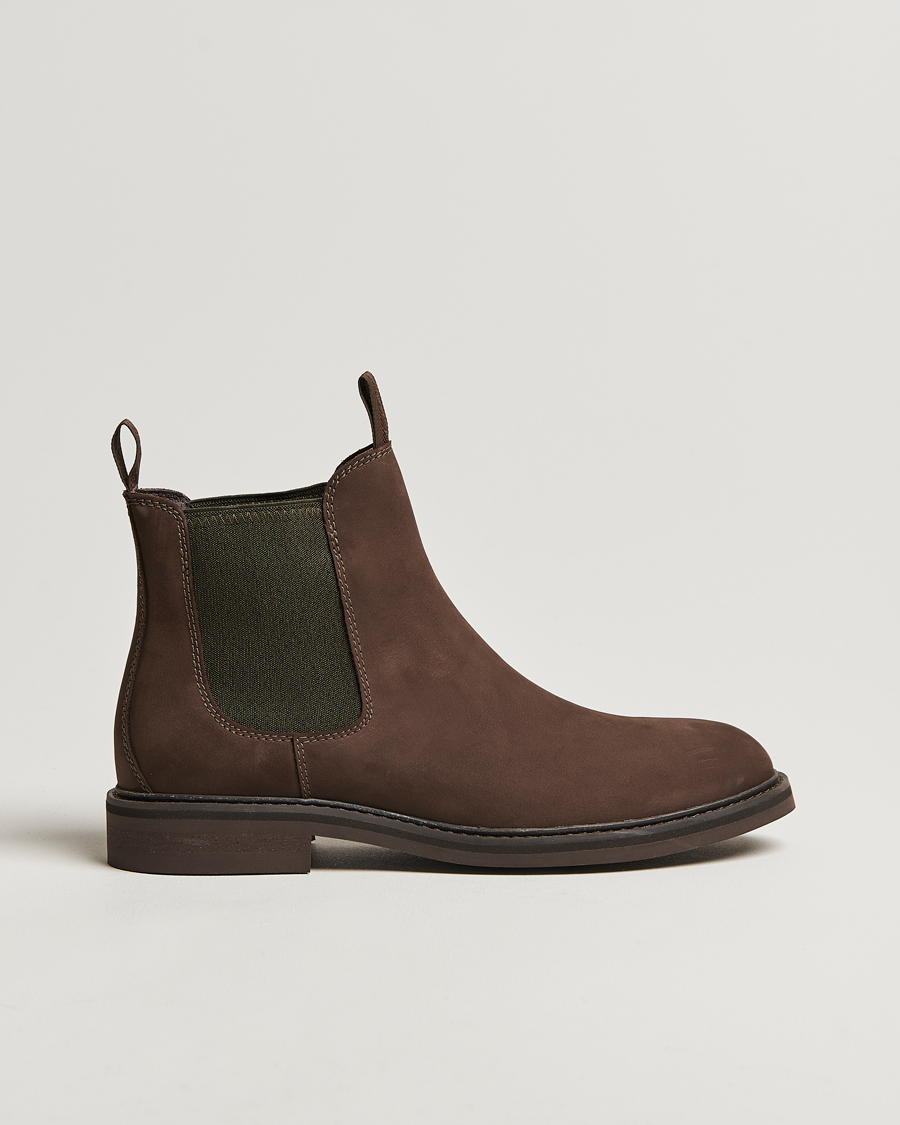 Heren | Laarzen | Loake 1880 | Ducksworth Waterproof Chelsea Boot Brown Nubuck
