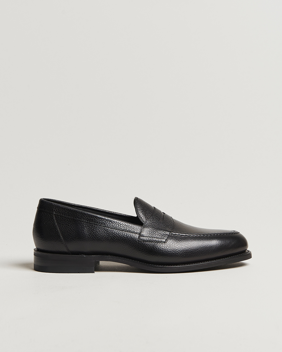 Heren | Instappers | Loake 1880 | Imperial Grained Penny Loafer Black