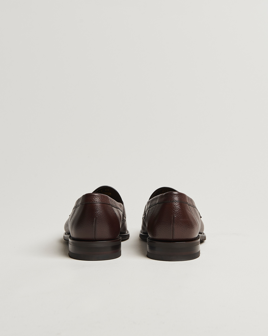 Heren | Instappers | Loake 1880 | Imperial Grained Penny Loafer Dark Brown
