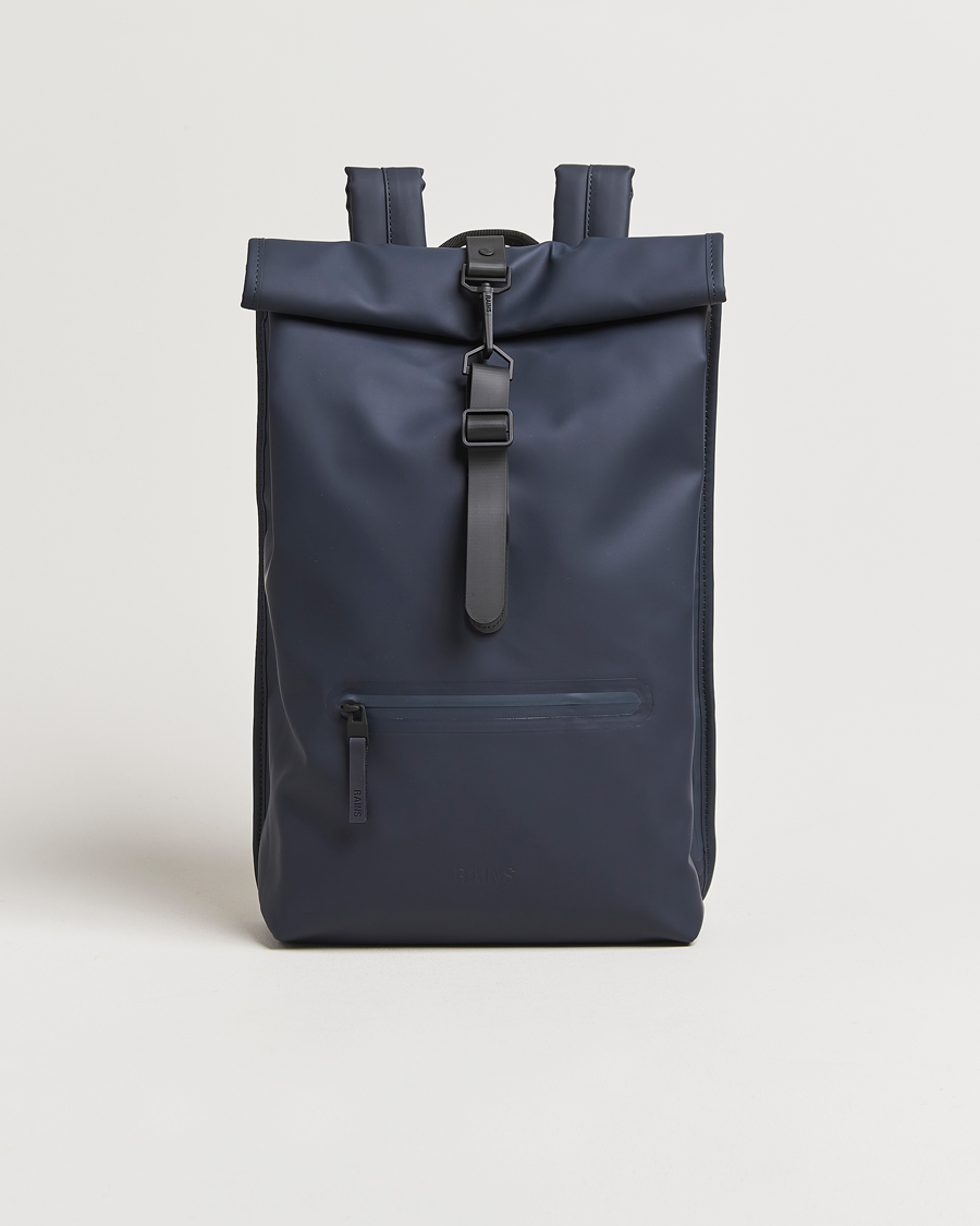 Heren | Tassen | RAINS | Rolltop Rucksack Navy