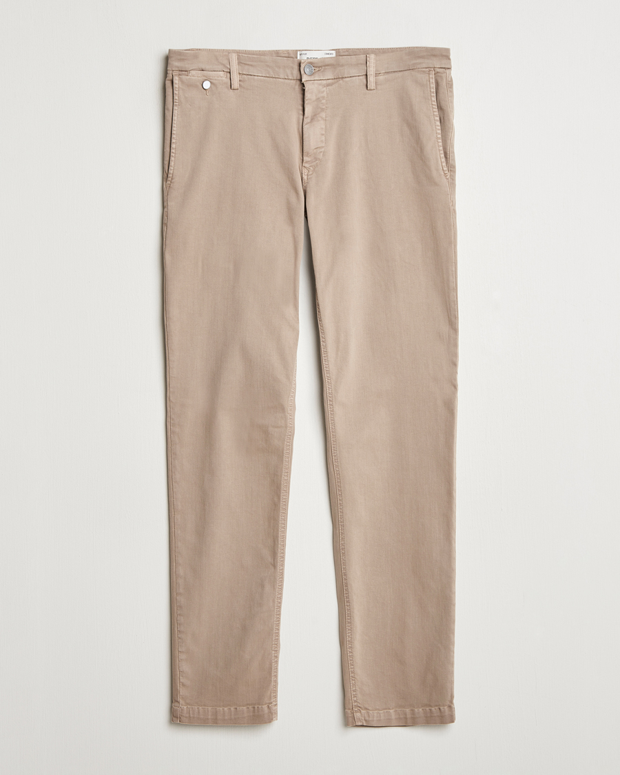 Heren | Broeken | Replay | Benni Hyperflex X-Lite Chinos Sand