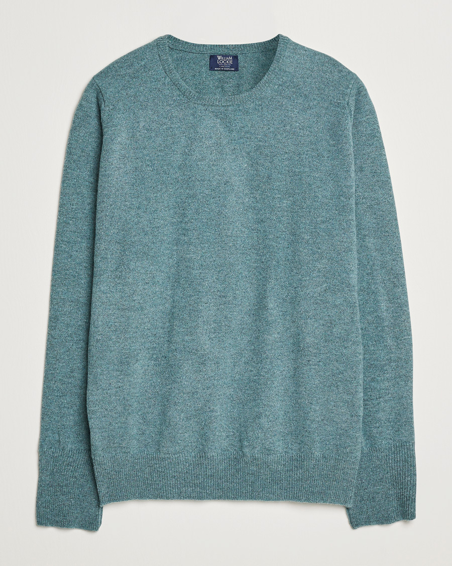 Heren | Truien | William Lockie | Rob Lambswool Crewneck Caspian