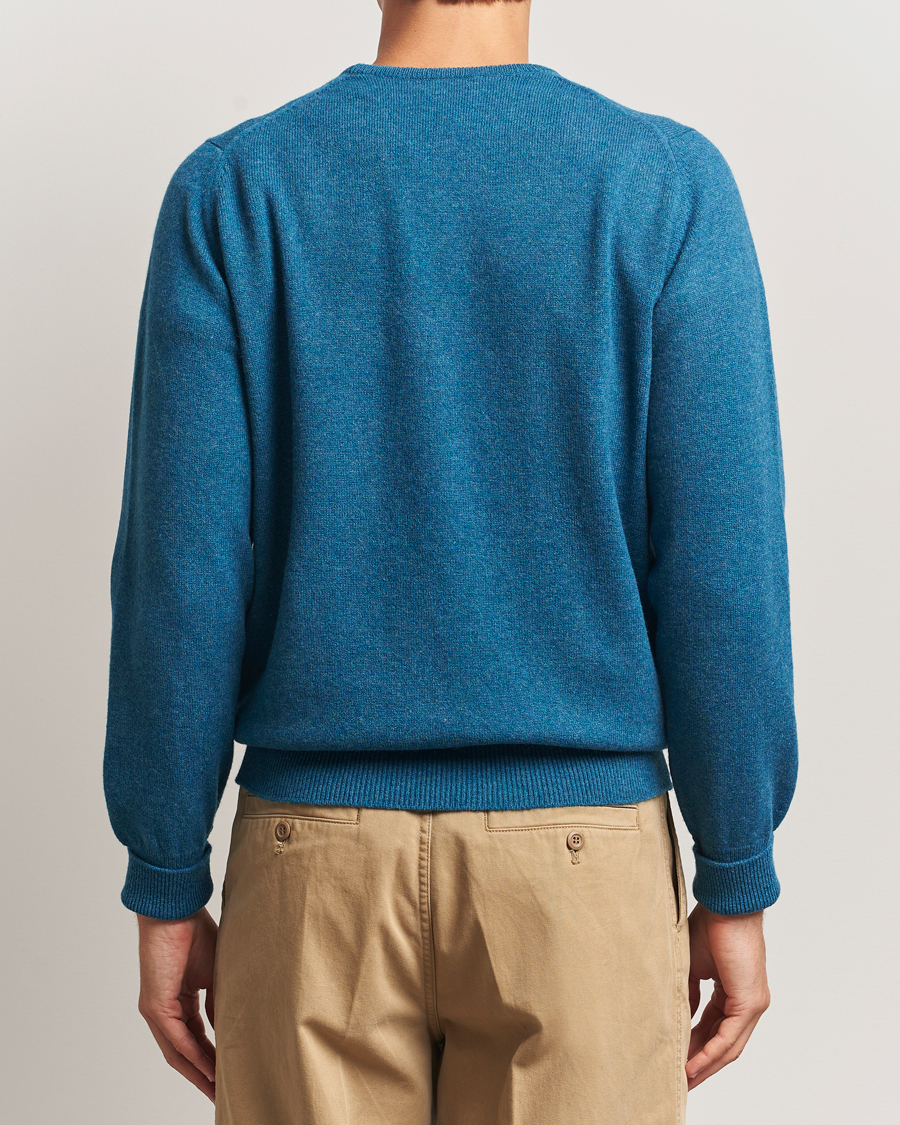 Heren | Truien | William Lockie | Rob Lambswool Crewneck Mallard
