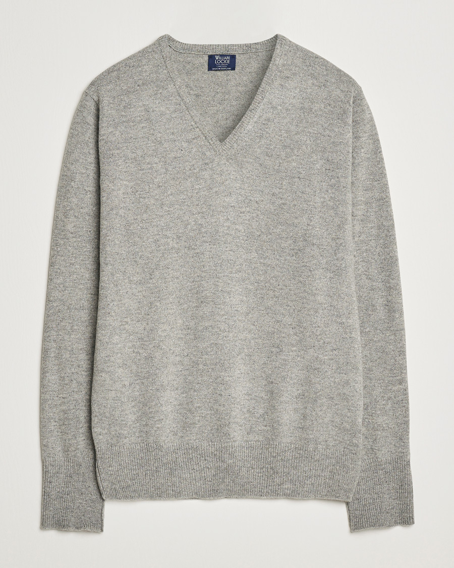 Heren | Truien | William Lockie | Rob Lambswool V-Neck Flannel