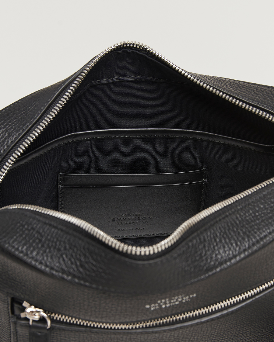 Heren | Tassen | Smythson | Ludlow Zip Crossbody Bag Black