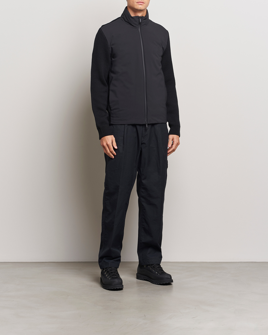 Heren | Truien | Moncler | Hybrid Zip Cardigan Black