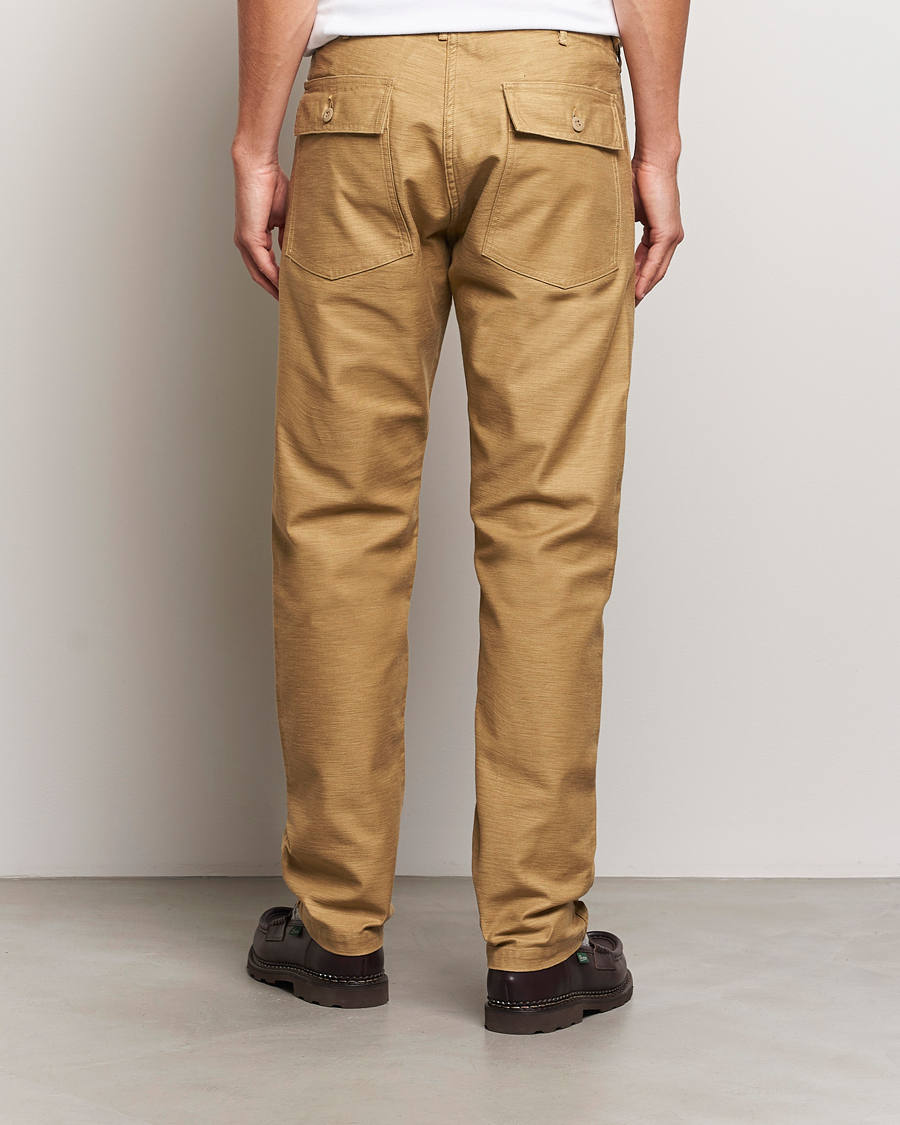 Heren | Broeken | orSlow | Slim Fit Original Sateen Fatigue Pants Khaki