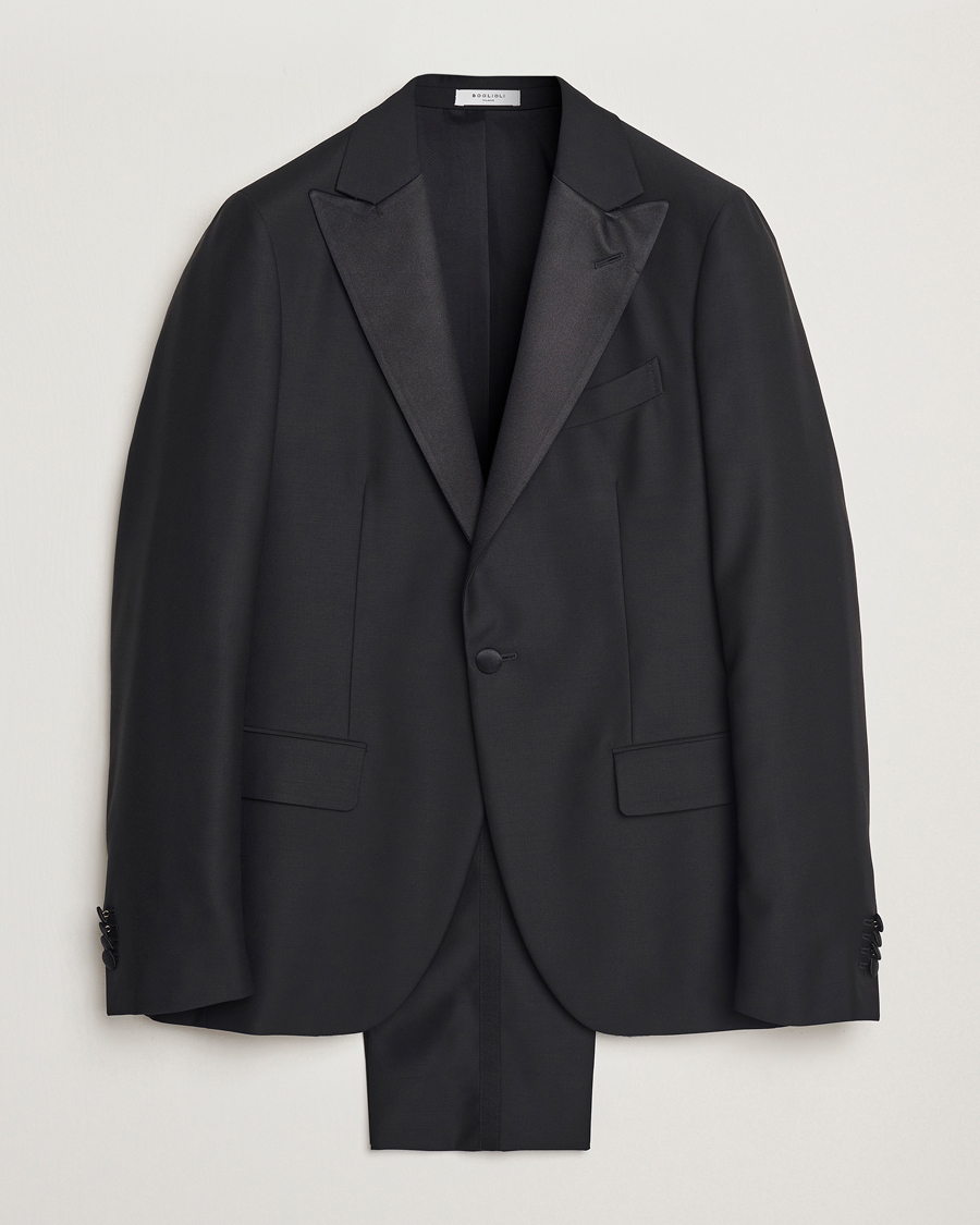 Heren | Pakken | Boglioli | Milano Single Breasted Tuxedo Black