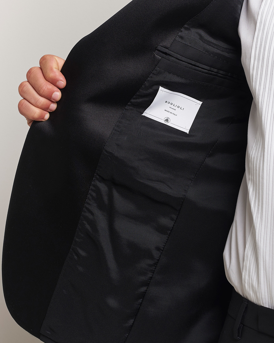 Heren | Pakken | Boglioli | Milano Single Breasted Tuxedo Black