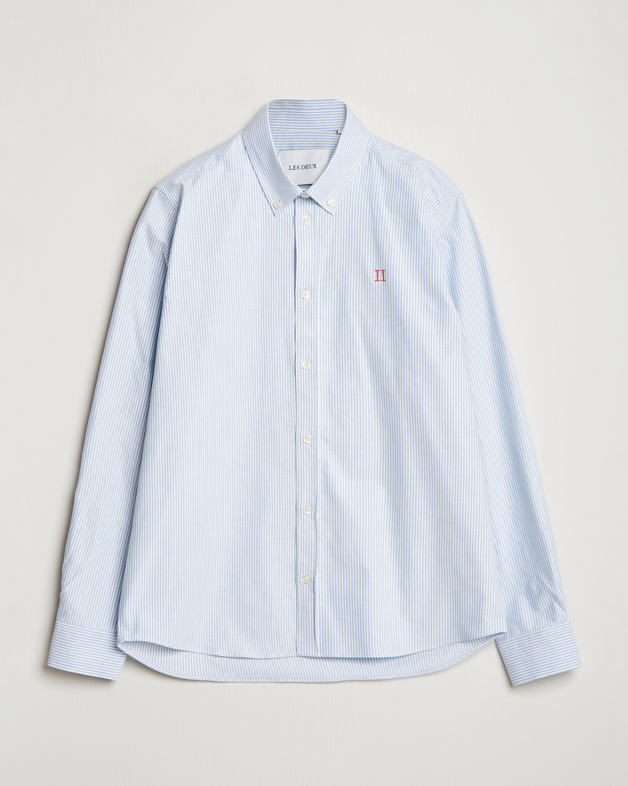 Heren | Overhemden | LES DEUX | Konrad Contrast Oxford Shirt Light Blue/White