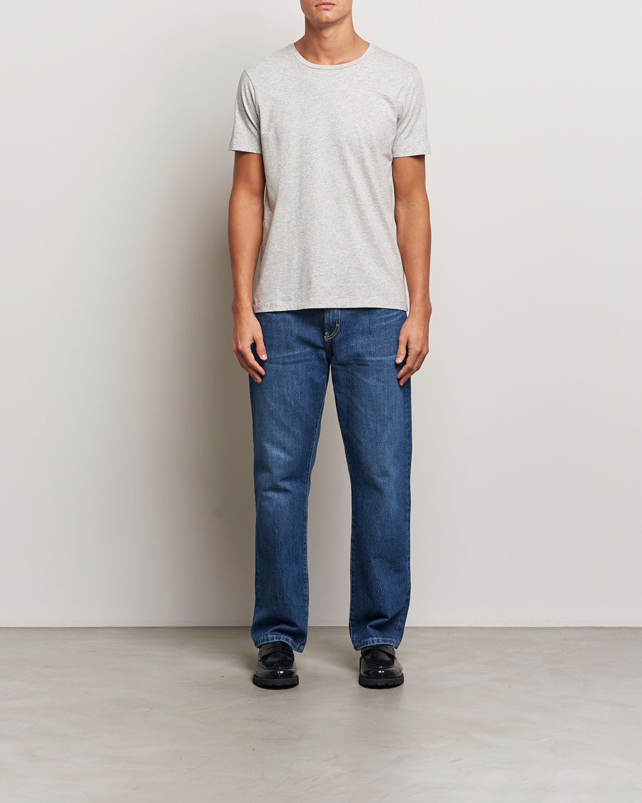 Heren | T-shirts | A Day's March | Lightweight T-Shirt Grey Melange