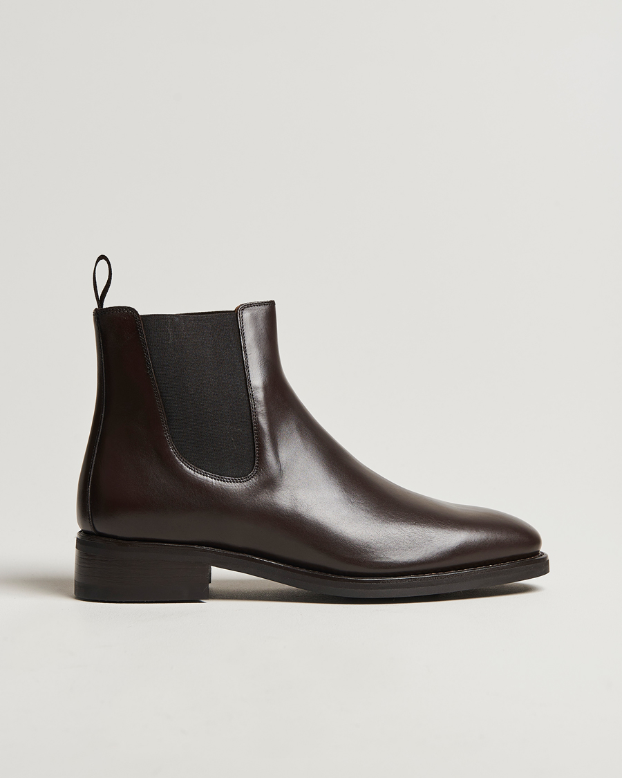 Heren | Oscar Jacobson Chelsea Boots Dark Mud Brown | Oscar Jacobson | Chelsea Boots Dark Mud Brown