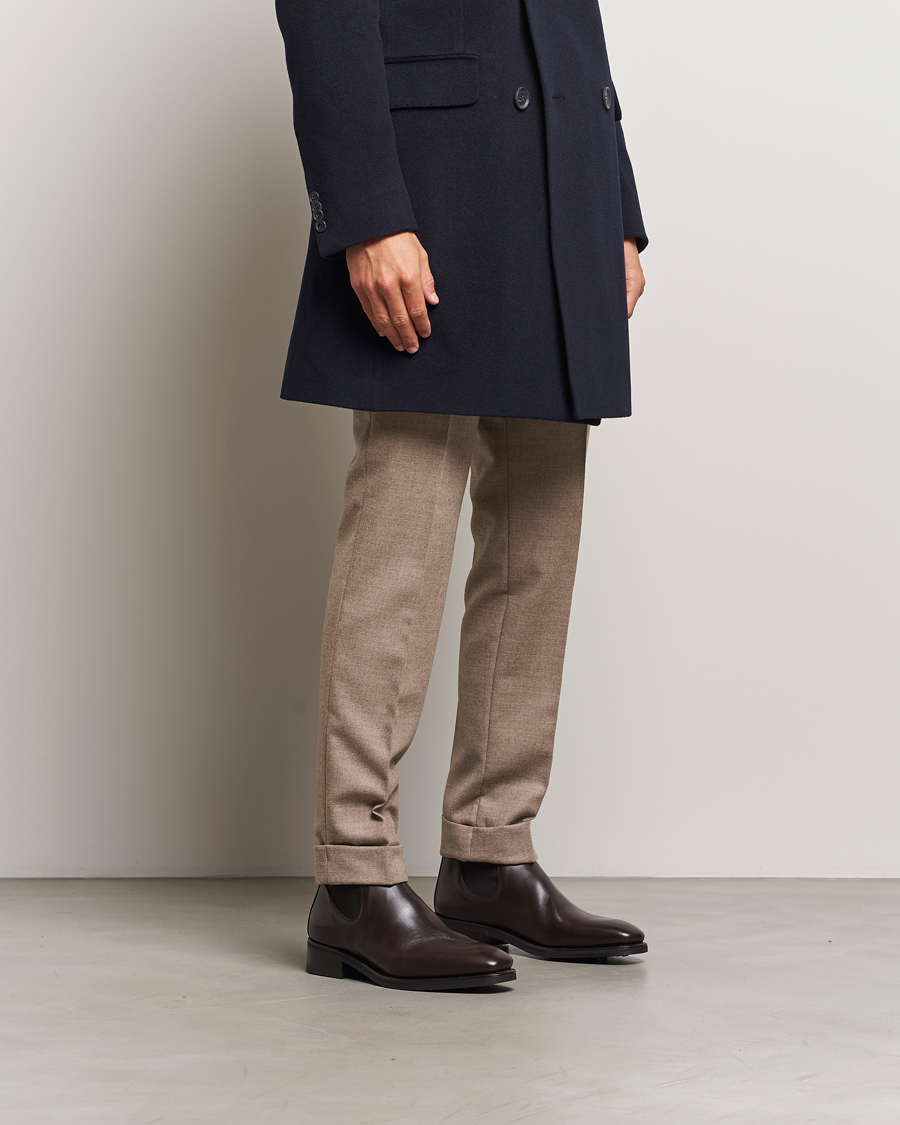 Heren | Oscar Jacobson Chelsea Boots Dark Mud Brown | Oscar Jacobson | Chelsea Boots Dark Mud Brown