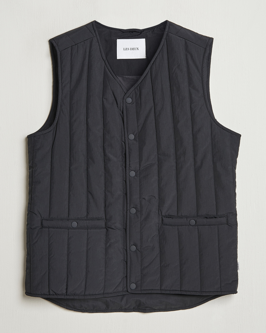Heren | Jassen | LES DEUX | Martin Nylon Paded Vest Black
