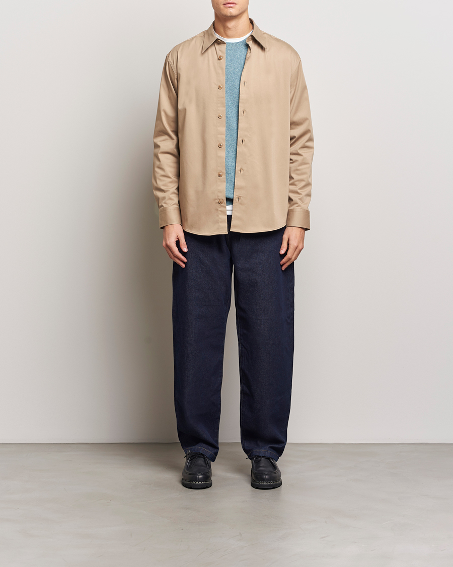 Heren | Overhemden | NN07 | Quinsy Cotton Overshirt Timber Wolf