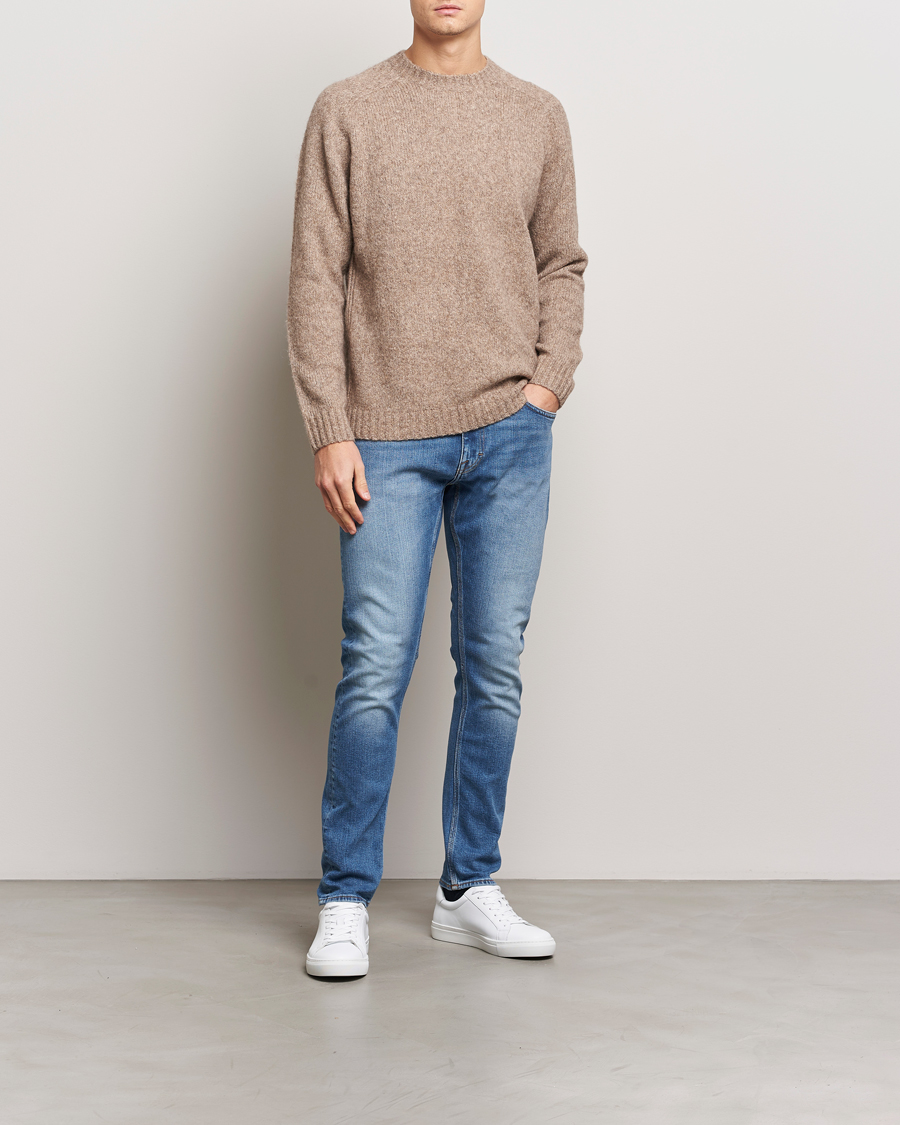 Heren | Jeans | Tiger of Sweden | Pistolero Stretch Cotton Jeans Pale Blue