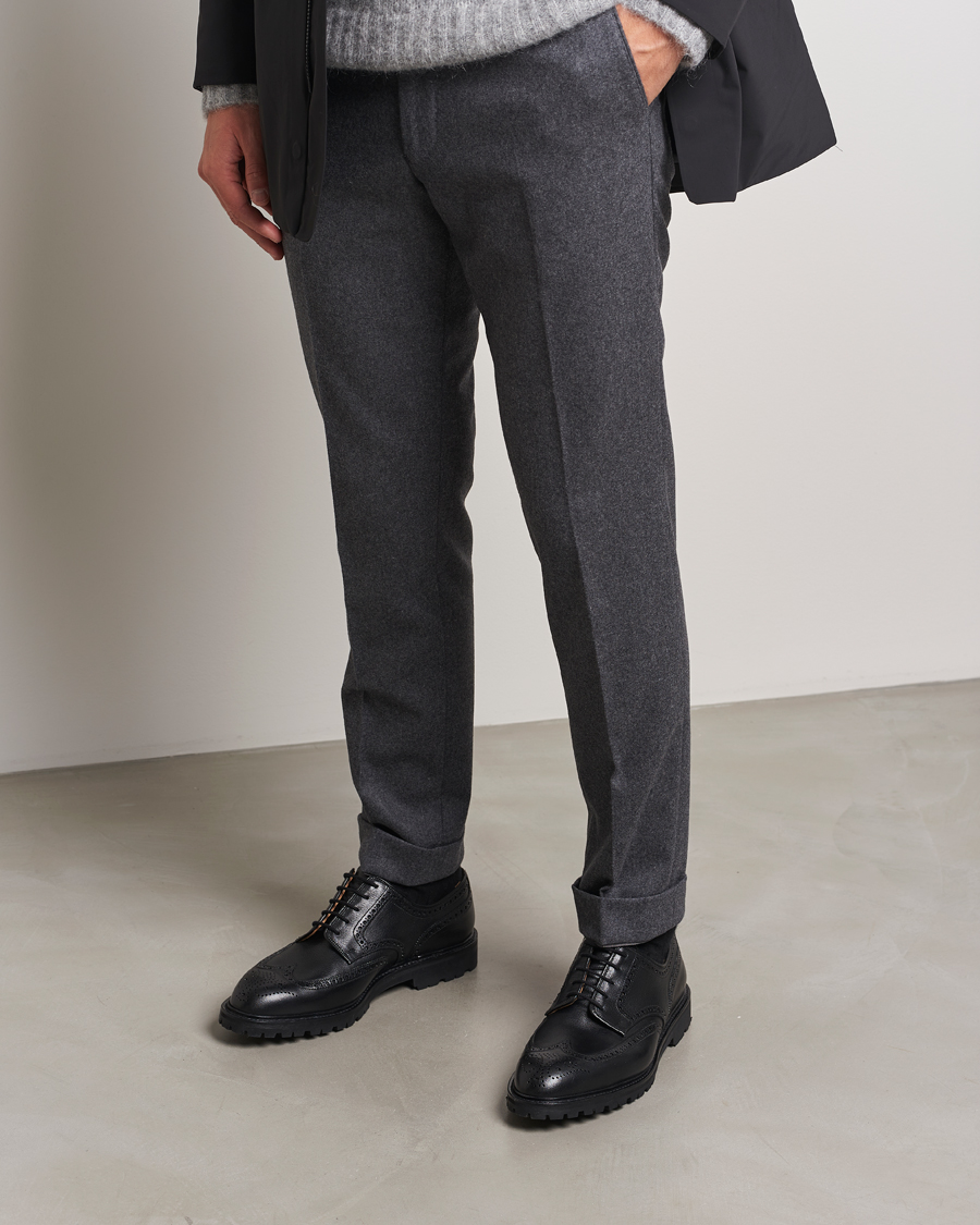 Heren | Brogues | Crockett & Jones | Pembroke Milled Grain Vibram Black