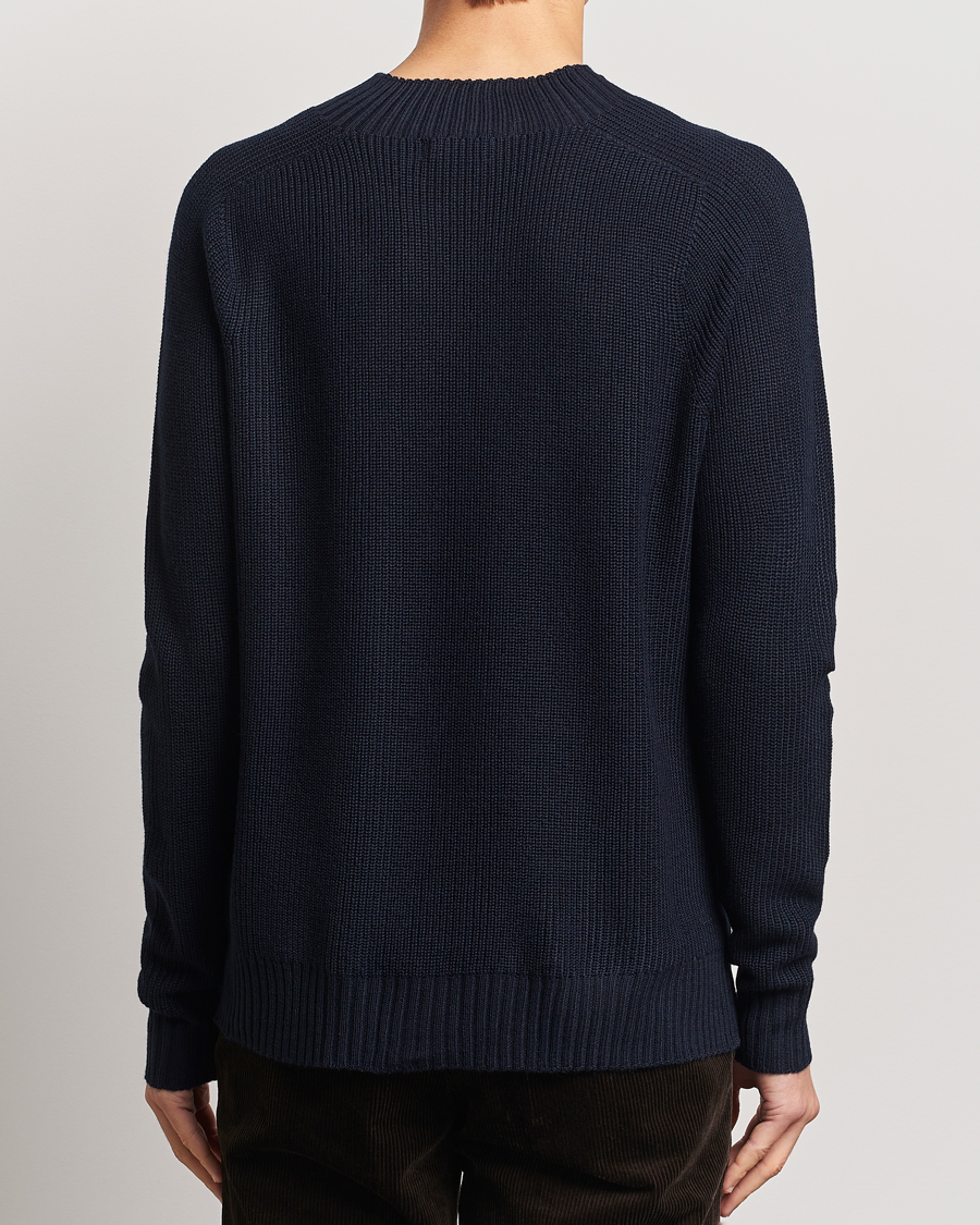 Heren | Truien | Oscar Jacobson | Collins Knitted Wool Turtleneck Navy