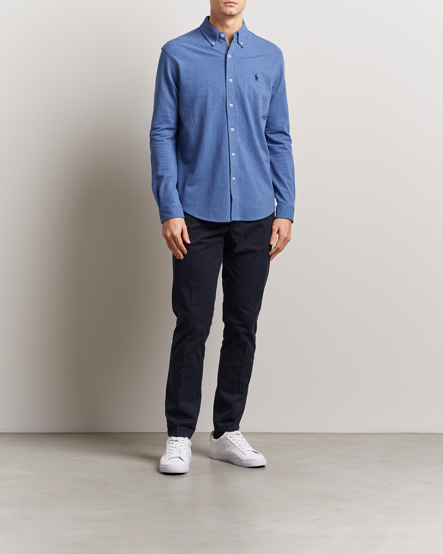 Heren | Overhemden | Polo Ralph Lauren | Featherweight Mesh Shirt Faded Royal Heahter