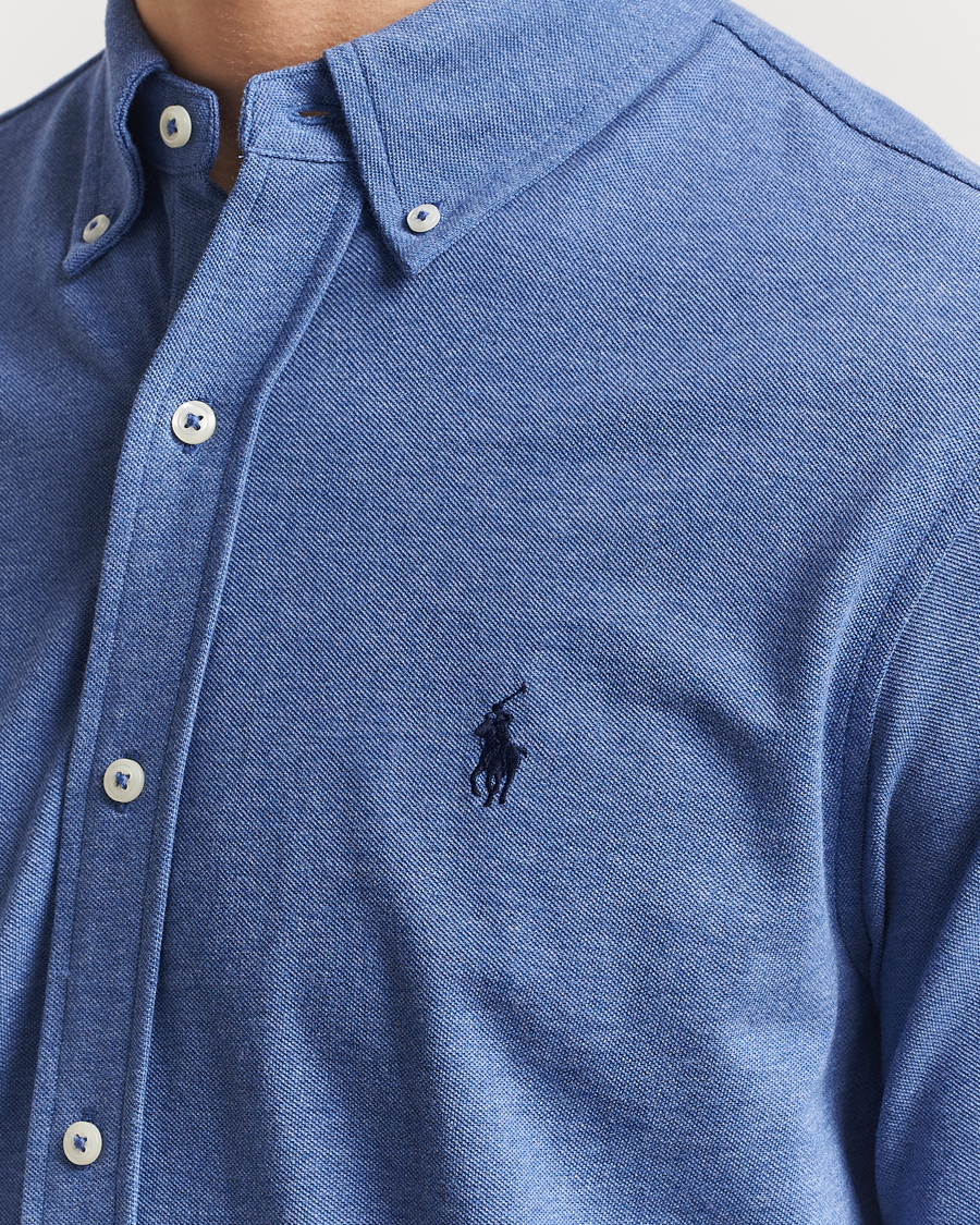 Heren | Overhemden | Polo Ralph Lauren | Featherweight Mesh Shirt Faded Royal Heahter