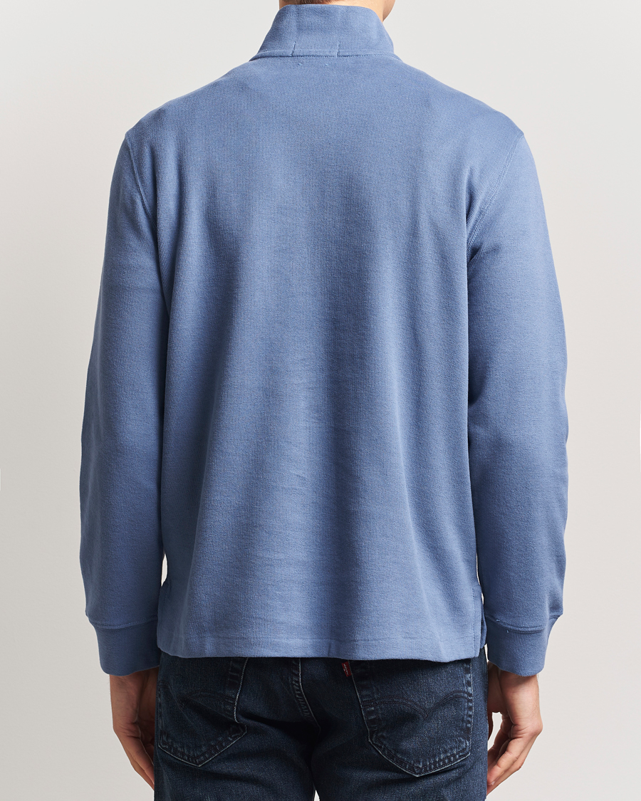 Heren | Truien | Polo Ralph Lauren | Double Knit Jaquard Half Zip Sweater Capri Blue