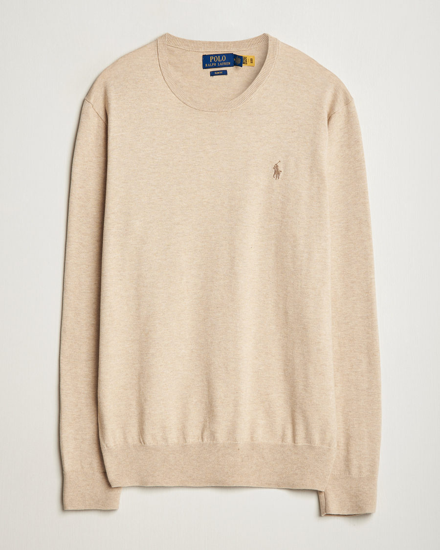 Heren | Truien | Polo Ralph Lauren | Cotton Crew Neck Sweater Dune Melange