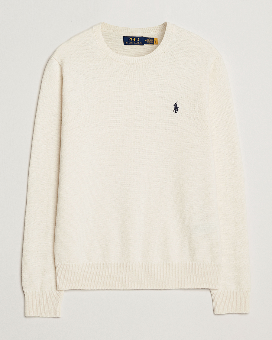 Heren | Truien | Polo Ralph Lauren | Cotton/Wool Pullover Andover Cream