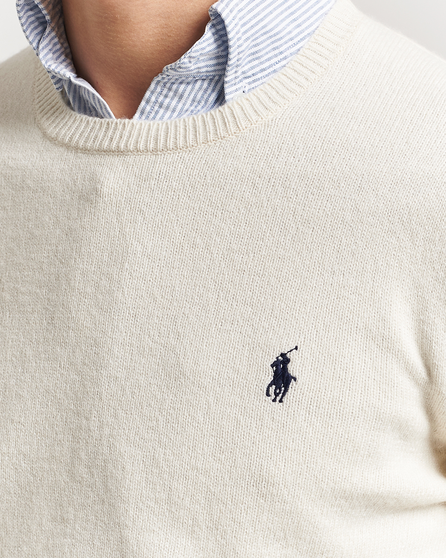 Heren | Truien | Polo Ralph Lauren | Cotton/Wool Pullover Andover Cream