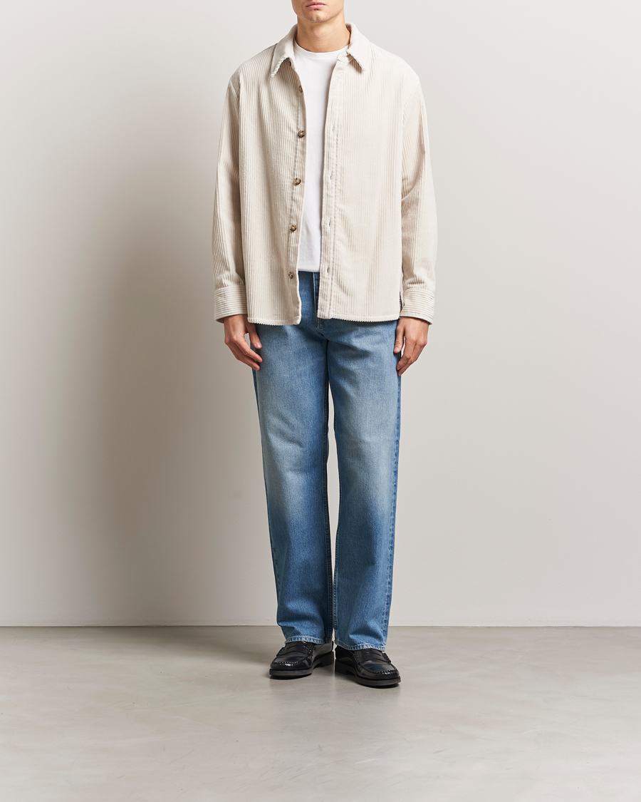 Heren | Overhemden | A.P.C. | Boris Wide-wale Corduroy Overshirt Ecru