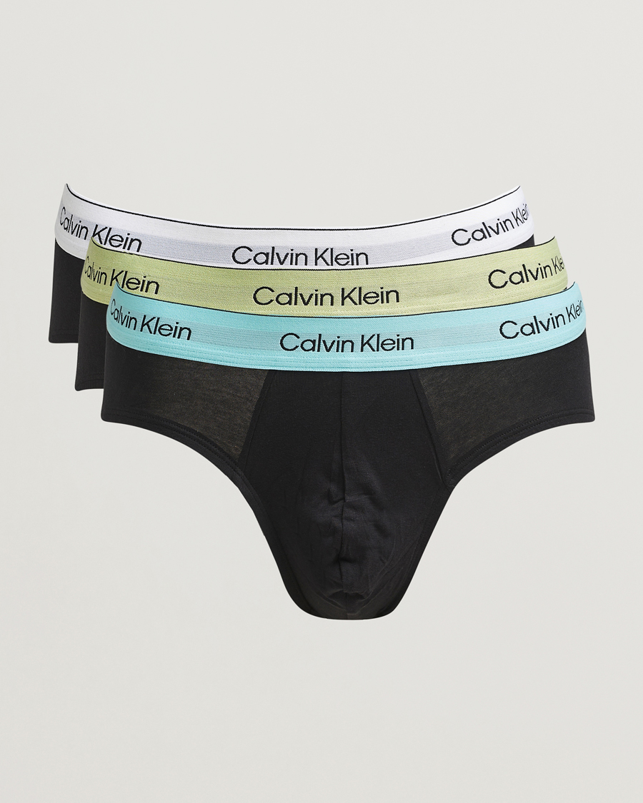 Heren | Ondergoed | Calvin Klein | 3-Pack Icon Cotton Stretch Hip Brief Black