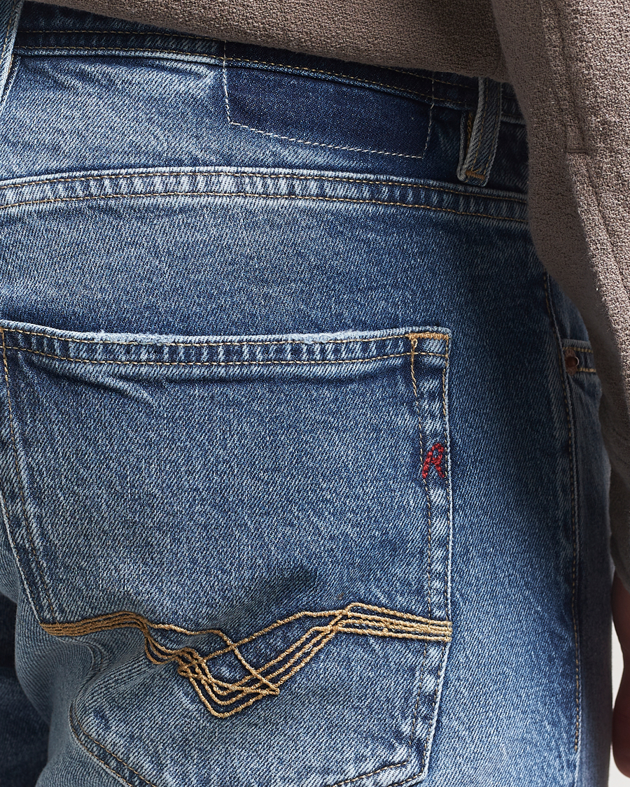 Heren | Jeans | Replay | Grover Straight Fit Original Jeans Medium Blue