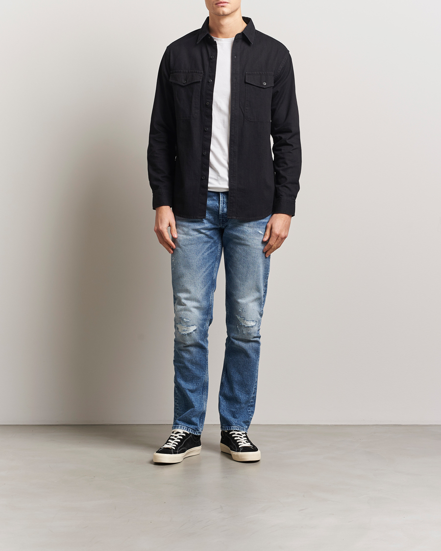 Heren | Jeans | Replay | Grover Straight Fit Original Jeans Medium Blue