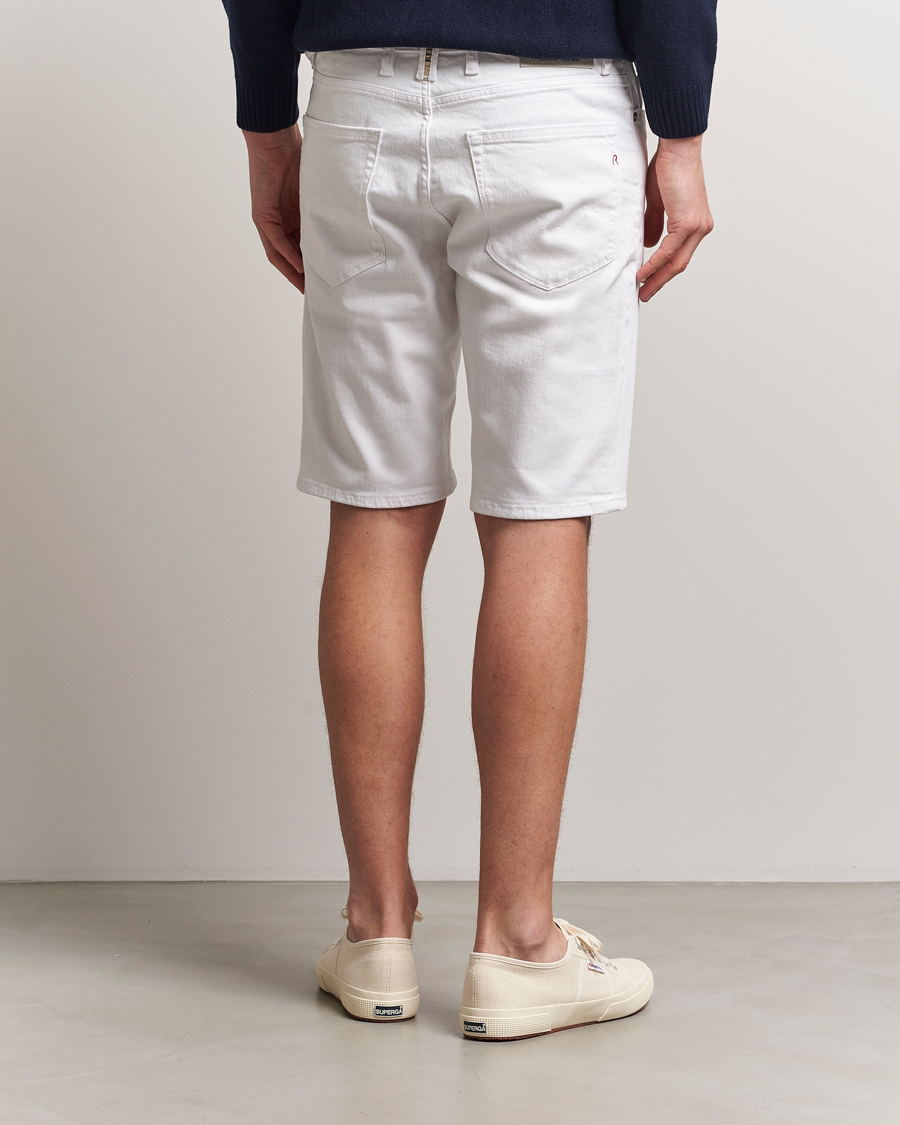 Heren | Korte broek | Replay | RBJ981 Stretch Denim Shorts White
