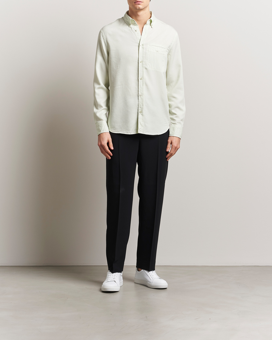 Heren | Overhemden | Filippa K | Zachary Lyocell Shirt Pastel Green