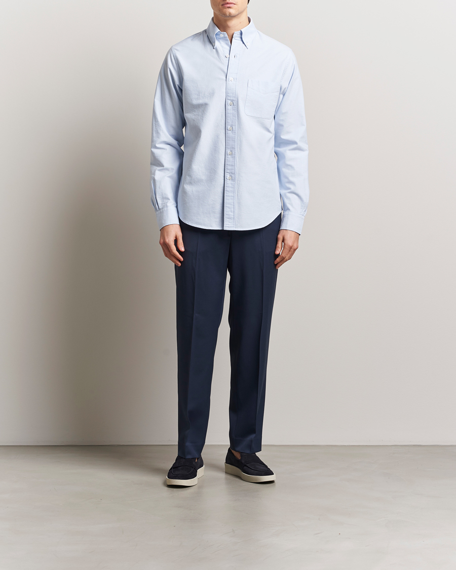 Heren | Overhemden | Filippa K | Slim Oxford Shirt Light Blue